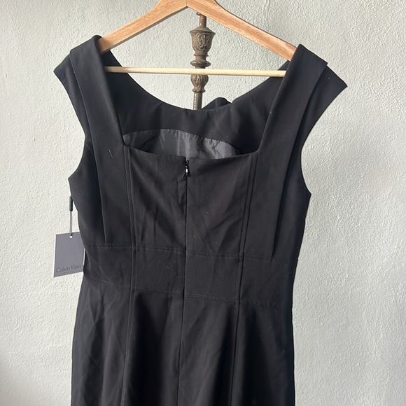 NWT Calvin Klein Black Zip Up Dress Size 10 - Picture 5 of 5